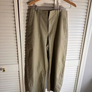 Athleta Olive Cropped Barrel Pants